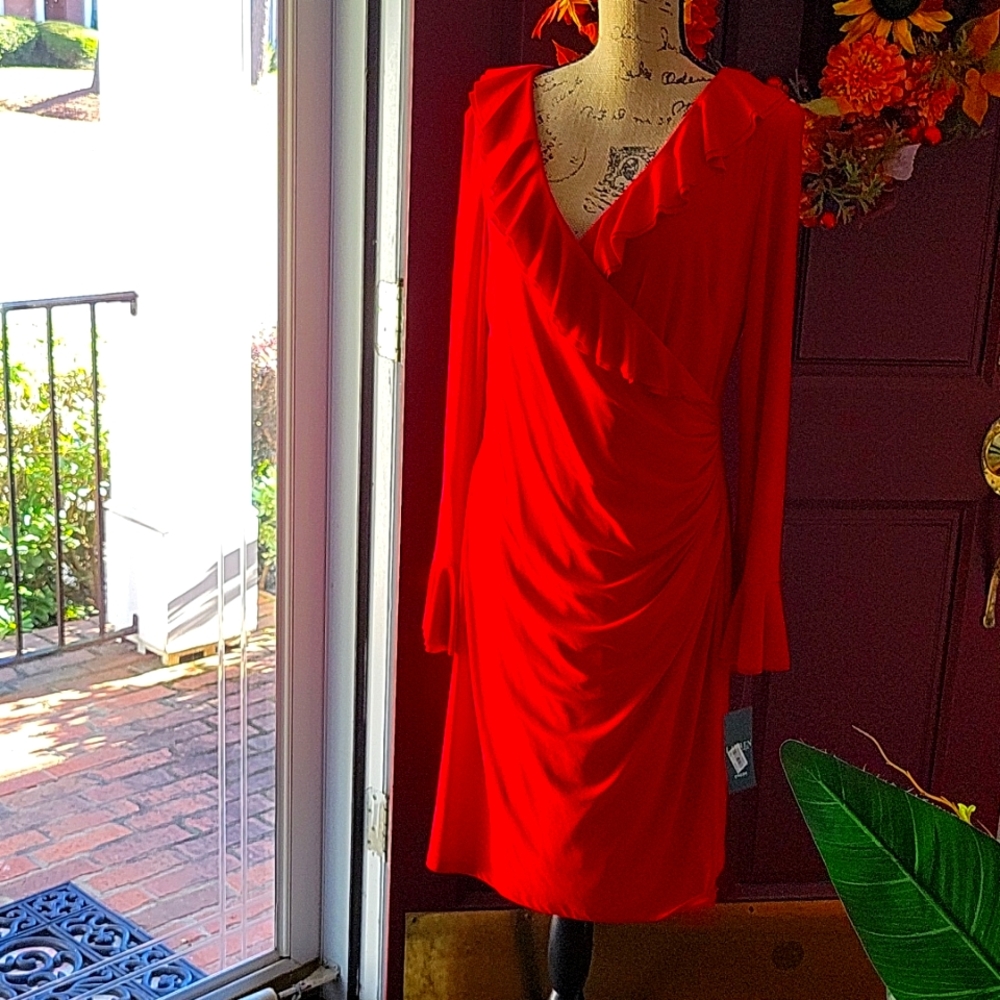 Ralph Lauren Faux Wrap Dress